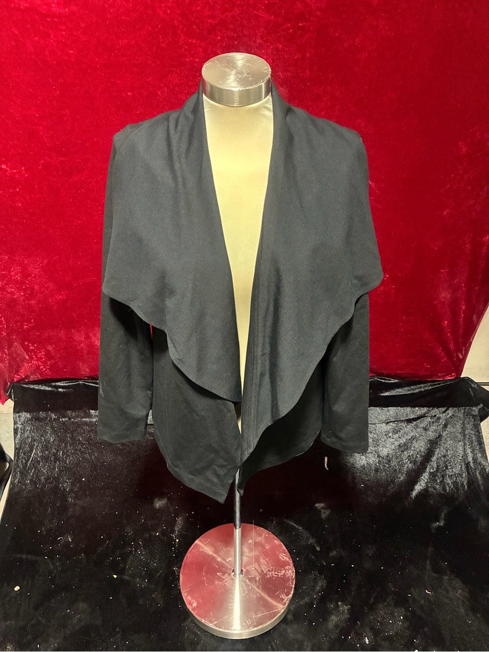 Rafaella Women's Black Open Blazer Jacket Career Office Size Medium NWT $129 MSR